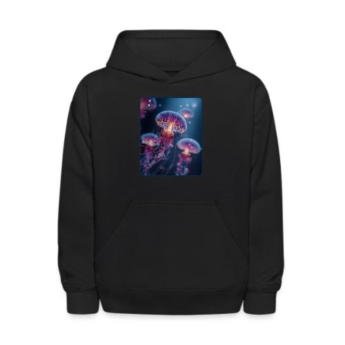 Glowing Jellyfish Deep Sea Design - Kids' Hoodie