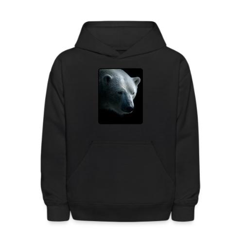 Polar Bear Close-Up Wildlife Design - Kids' Hoodie