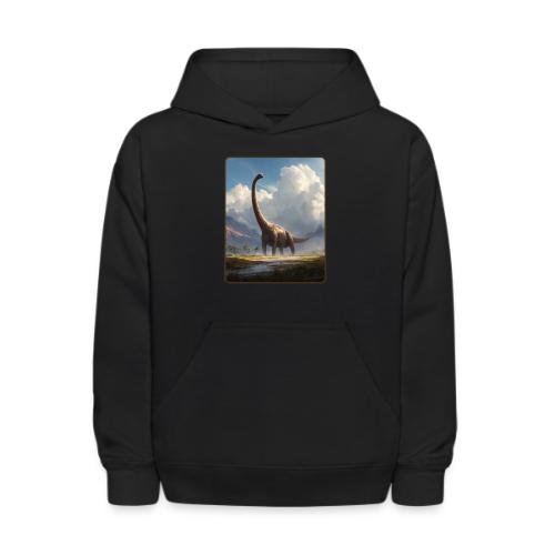 Brachiosaurus Valley Landscape Design - Kids' Hoodie