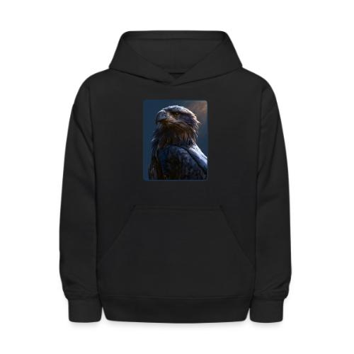 Majestic Eagle Cinematic Portrait Design - Kids' Hoodie