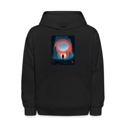 Cosmic Portal Future City Design - Kids' Hoodie
