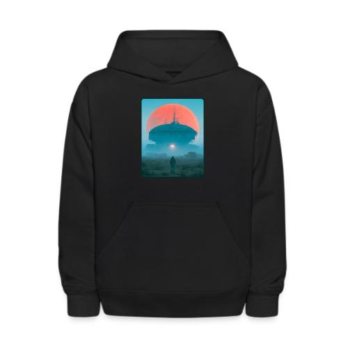 Astronaut Alien Outpost Design - Kids' Hoodie