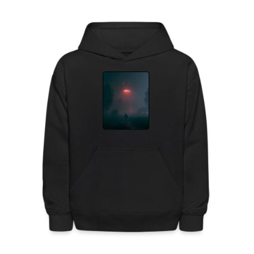 Mysterious UFO Encounter Design - Kids' Hoodie