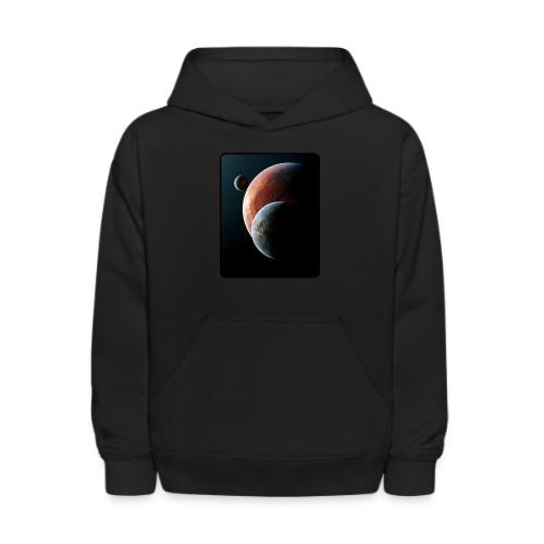 Three Planets Deep Space Design - Kids' Hoodie