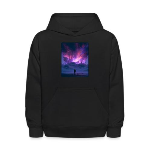 Cosmic Supernova Night Design - Kids' Hoodie