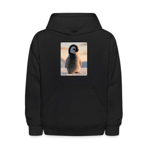 Cute Penguin Chick Sunrise Design - Kids' Hoodie