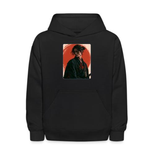 Samurai Beneath the Red Sun - Kids' Hoodie