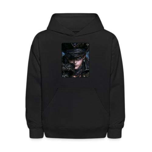 Dark Anime Pirate Warrior - Kids' Hoodie