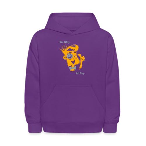 We Slay All Day Shiny Shirt Metallic Silver & Gold - Kids' Hoodie