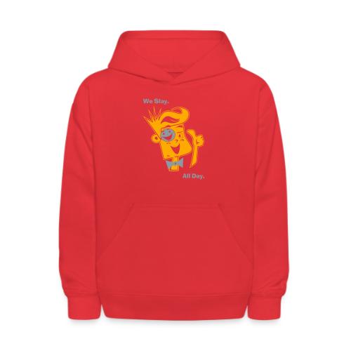 We Slay All Day Shiny Shirt Metallic Silver & Gold - Kids' Hoodie