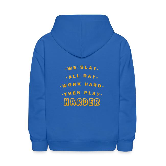 We Slay All Day Shiny Shirt Metallic Silver & Gold
