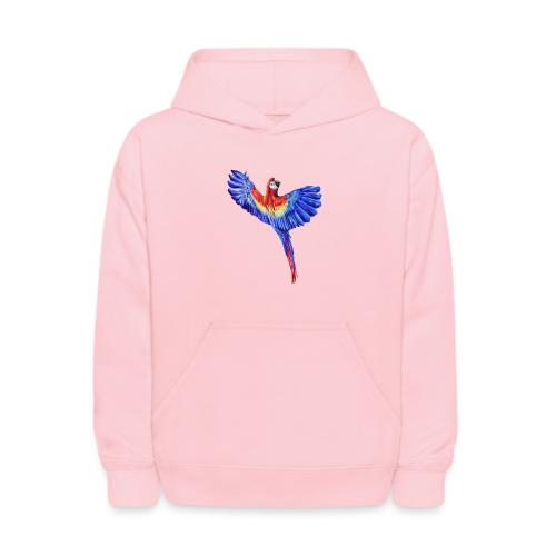Scarlet macaw parrot - Kids' Hoodie