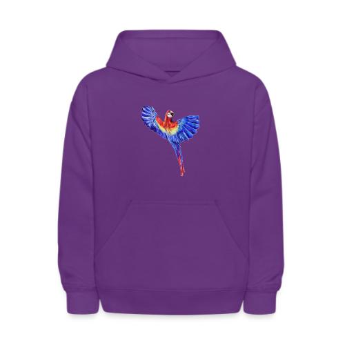 Scarlet macaw parrot - Kids' Hoodie