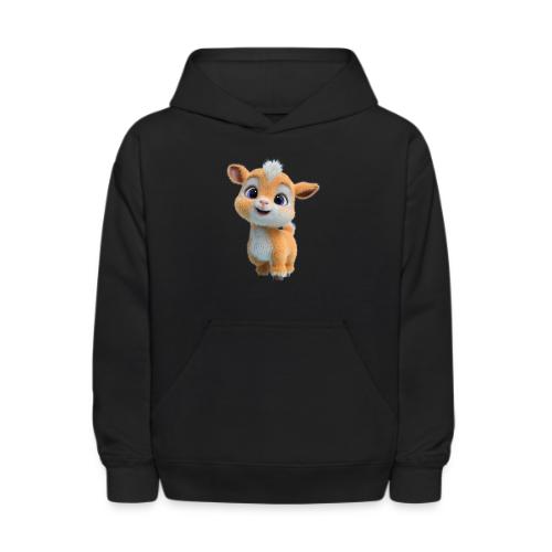 Cute Cartoon Baby Goat with Big Eyes - Kids' Hoodie