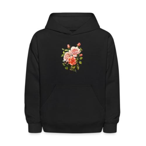 Pink Roses - Kids' Hoodie