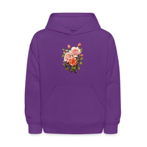 Pink Roses - Kids' Hoodie