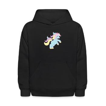 Princess Unicorn - Kids' Hoodie - black - Front