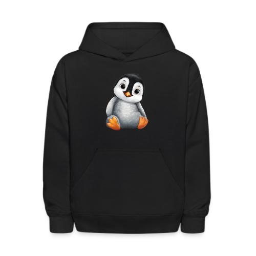 Innocent Penguin Sitting - Kids' Hoodie