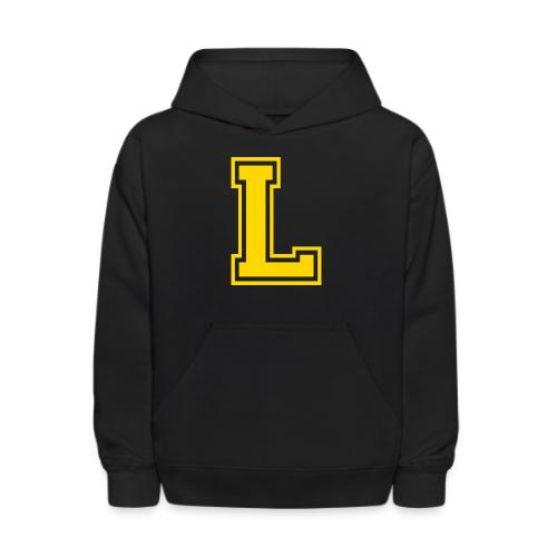 Letter L – Capital Athletic Alphabet Monogram - Kids' Hoodie
