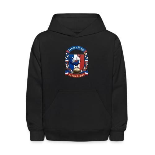 France Rooster Reign T-Shirt, Tricolore Pride Gift - Kids' Hoodie