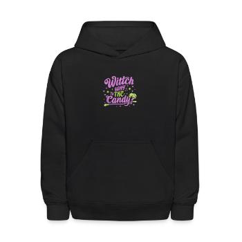 Witch Way to the Candy: Magical Quest! - Kids' Hoodie - black - Front
