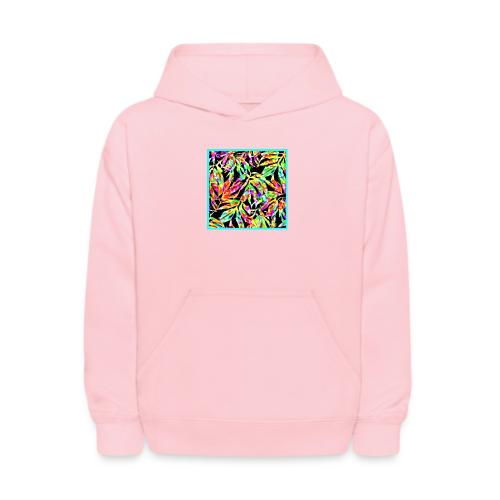 Chic Neon Pattern: Vibrant Bliss - Kids' Hoodie