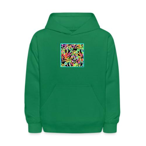 Chic Neon Pattern: Vibrant Bliss - Kids' Hoodie