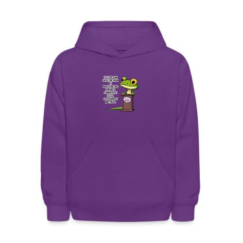 Public Comment Lizard Design - Kids' Hoodie