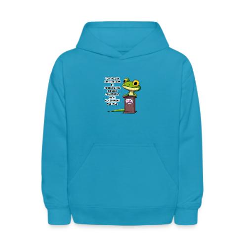 Public Comment Lizard Design - Kids' Hoodie