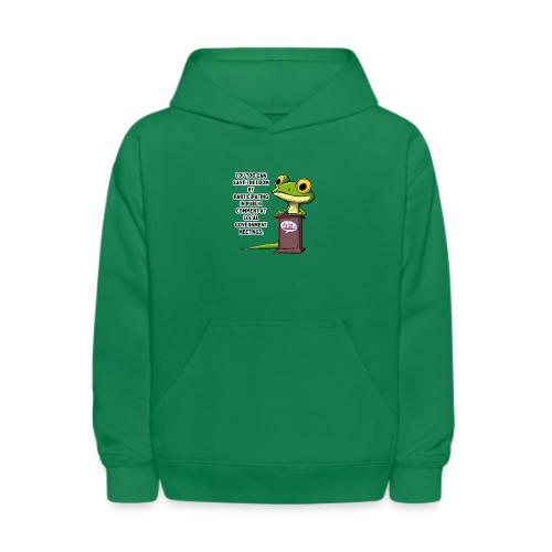 Public Comment Lizard Design - Kids' Hoodie