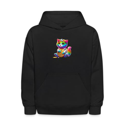 Reneck ColoredCryptoCat Doctor - Kids' Hoodie
