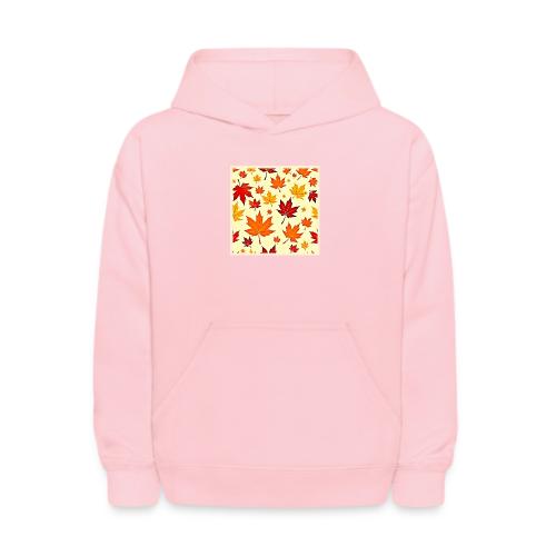 Seamless Fall Foliage Design - Kids' Hoodie