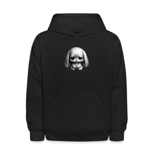 Sad Puppy Meme with Puppy Standing - Kids' Hoodie