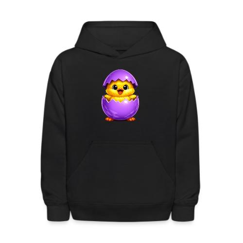 Easter Chick Purple - Kids' Hoodie