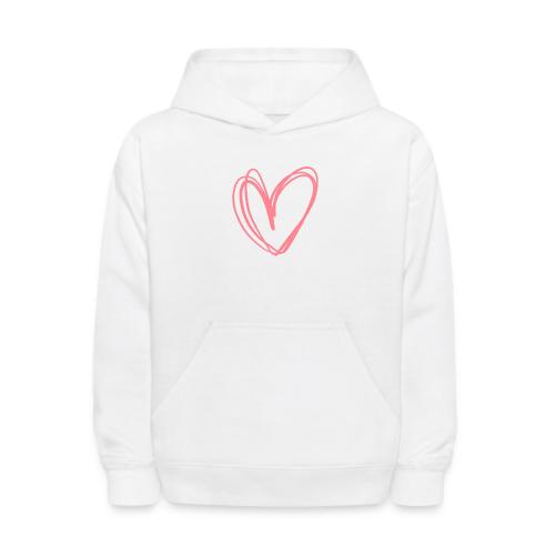 Heart drawing - Kids' Hoodie