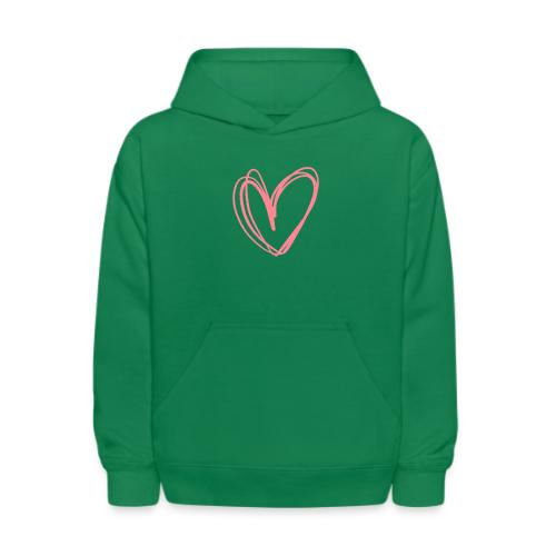 Heart drawing - Kids' Hoodie