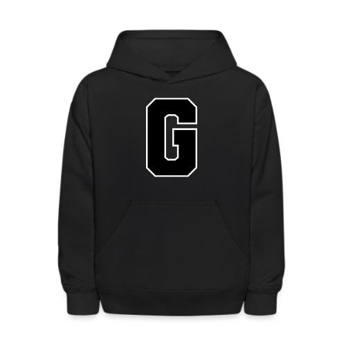 Varsity Letter G Collegiate Alphabet Art - Kids' Hoodie