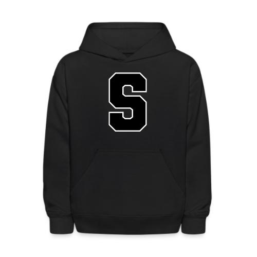 Varsity Letter S Collegiate Alphabet Art - Kids' Hoodie