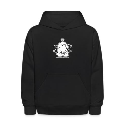Cute Meditating Bunny Zen Yoga Animal - Kids' Hoodie