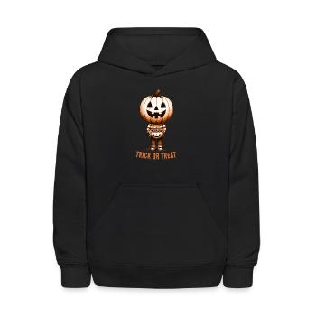 Trick or Treat - Kids' Hoodie - black - Front