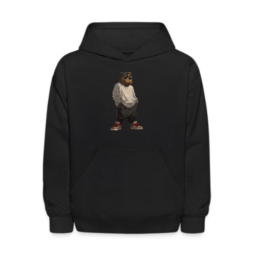 Urban Streetwear Bear Cool Apparel Design - Kids' Hoodie