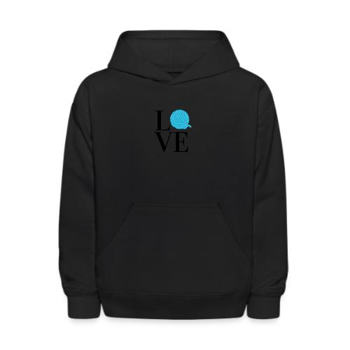 Love Yarn Teal - Kids' Hoodie