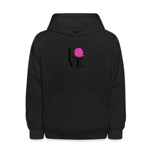 Love Yarn Pink - Kids' Hoodie