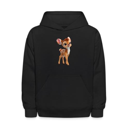 Sweet 3D Baby Deer with Big Eyes - Kids' Hoodie