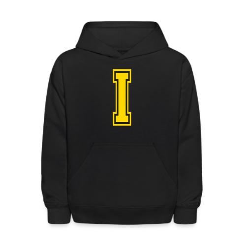Letter I – Capital Athletic Alphabet Monogram - Kids' Hoodie