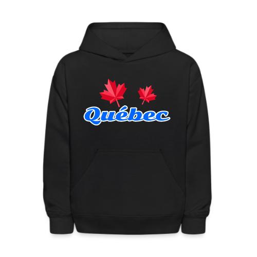 Québec with two red maple leaves - Kids' Hoodie