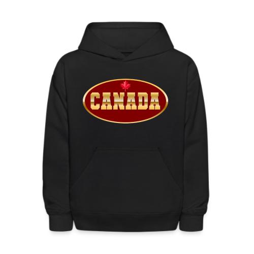 Canada in golden letters - Kids' Hoodie