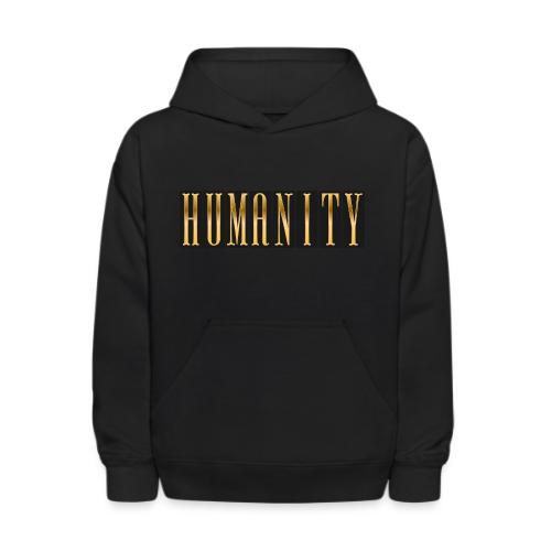 Golden Humanity Statement - Kids' Hoodie