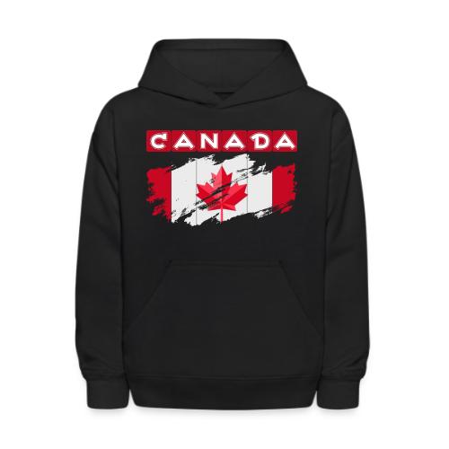 Canada, Inspired by the Canadian flag - Kids' Hoodie