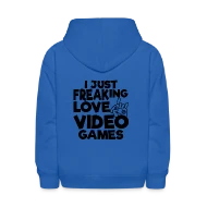 I JUST FREAKING LOVE VIDEOGAMES T-SHIRT GIFT TEE - Kids' Hoodie